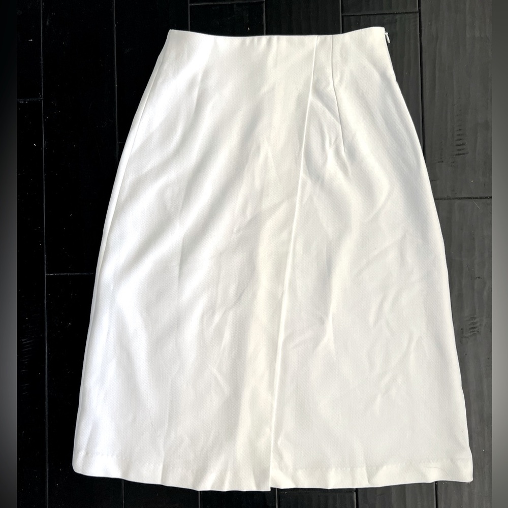 NWT OAK + FORT midi skirt size M